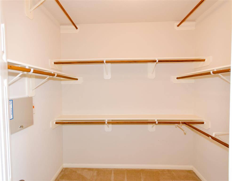Plenty of space in the Master Closet