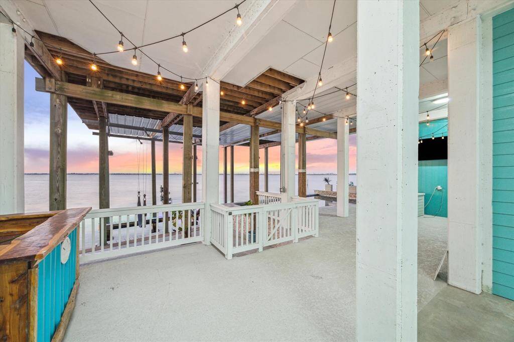 open plan for the outdoor kitchen area