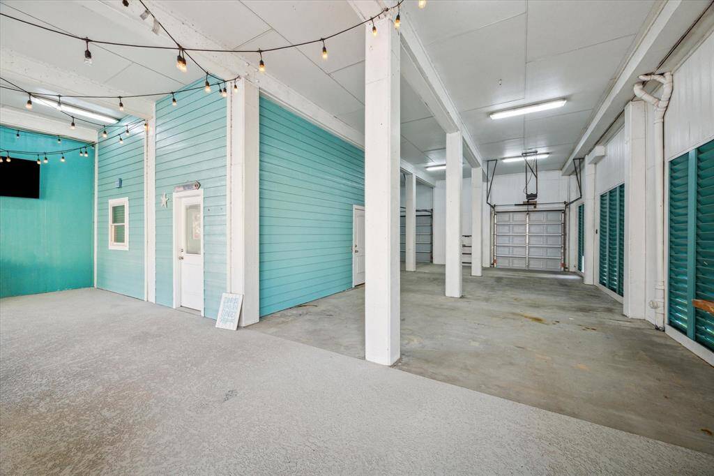 large open garage