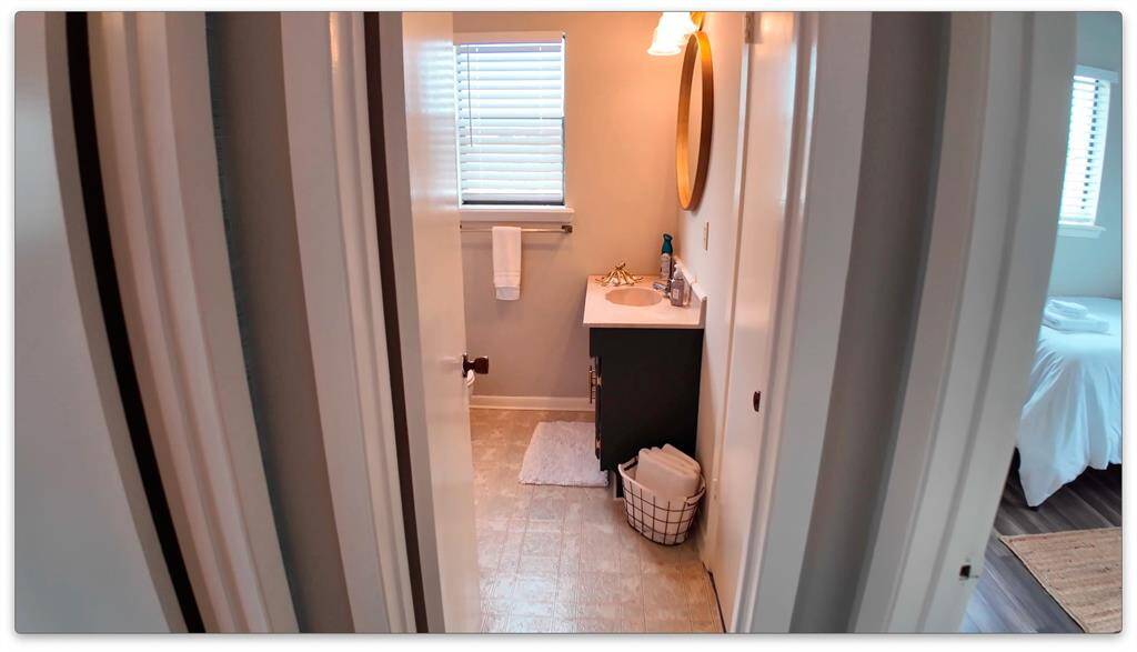 Full bathroom with shower