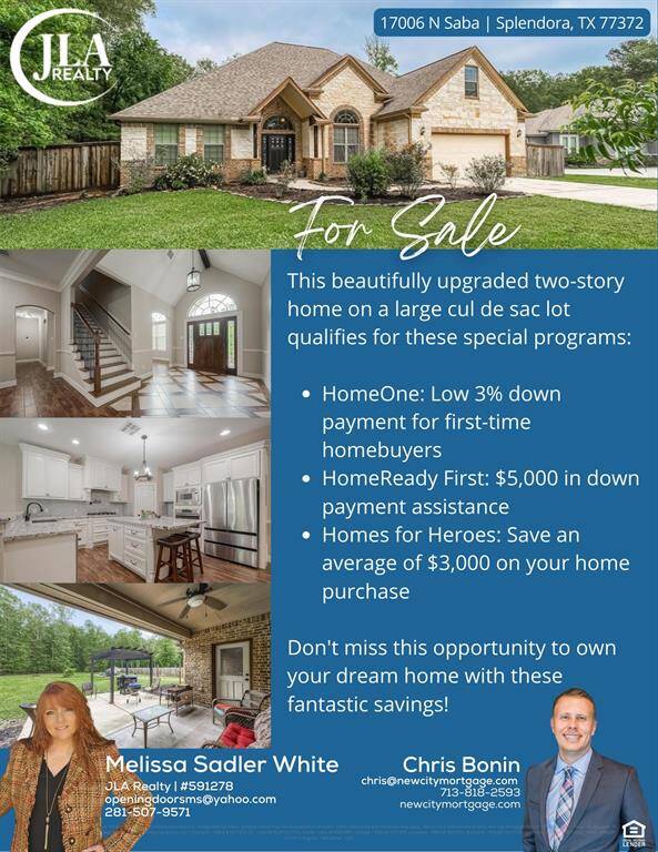 Special programs offered for this home. Remember, if you've bought before you may still be considered a "first time home buyer". The original loan on this home is also assumable at 3.25%!!
