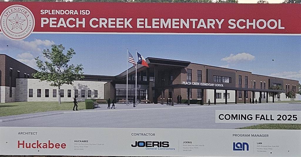 Opening August 2025, this new construction Peach Creek Elementary school is a mile, or less, down the road.