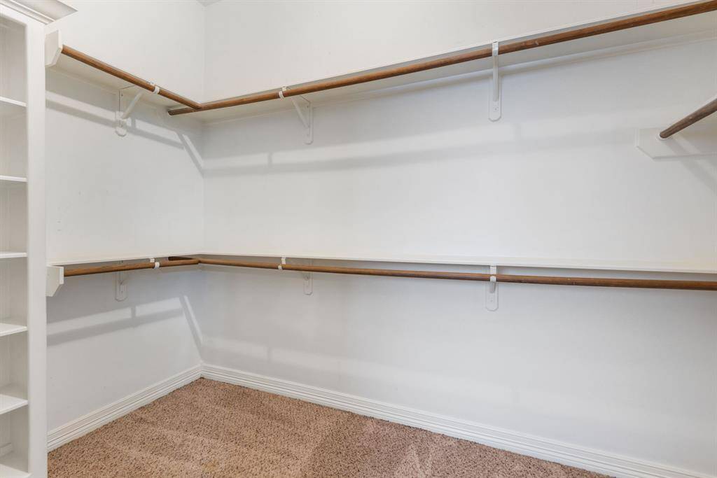 This closet is larger than photo can show. Tons of space!