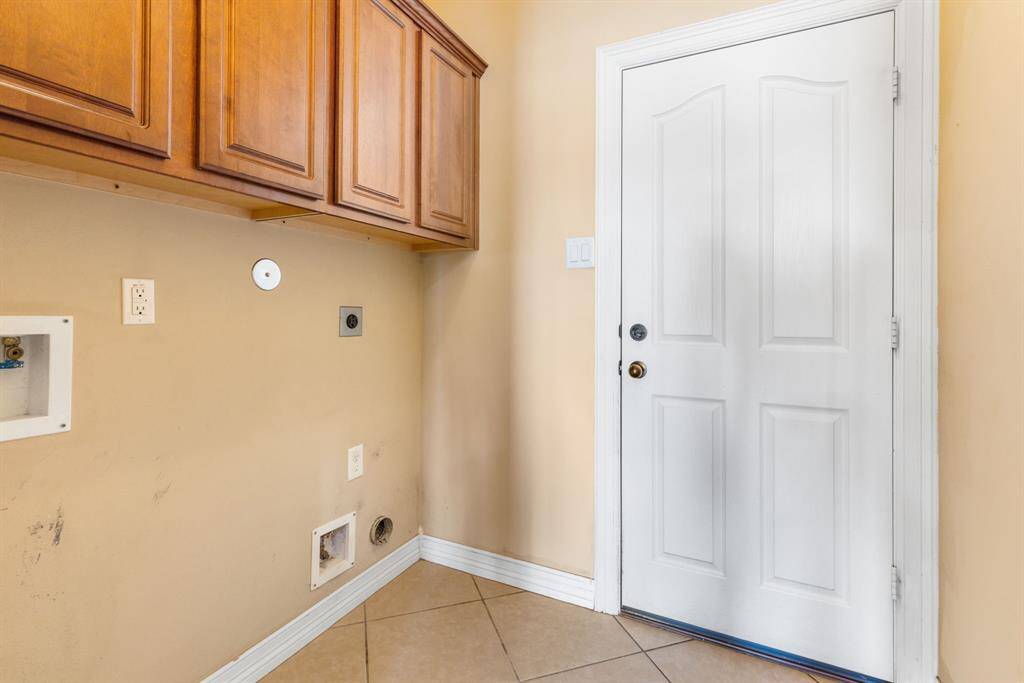 Utility is located right off the garage entrance and the kitchen.