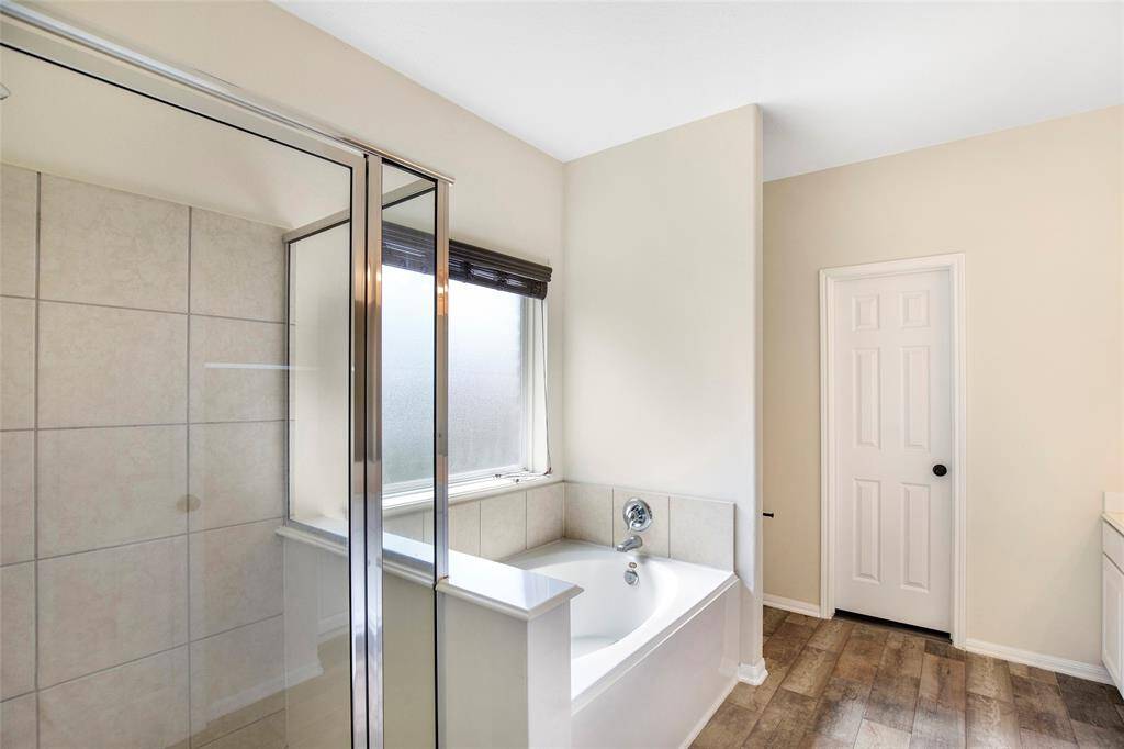 Primary Shower and Separate Bathtub