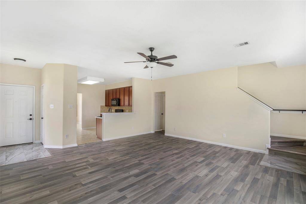 Living room is Open to the Kitchen