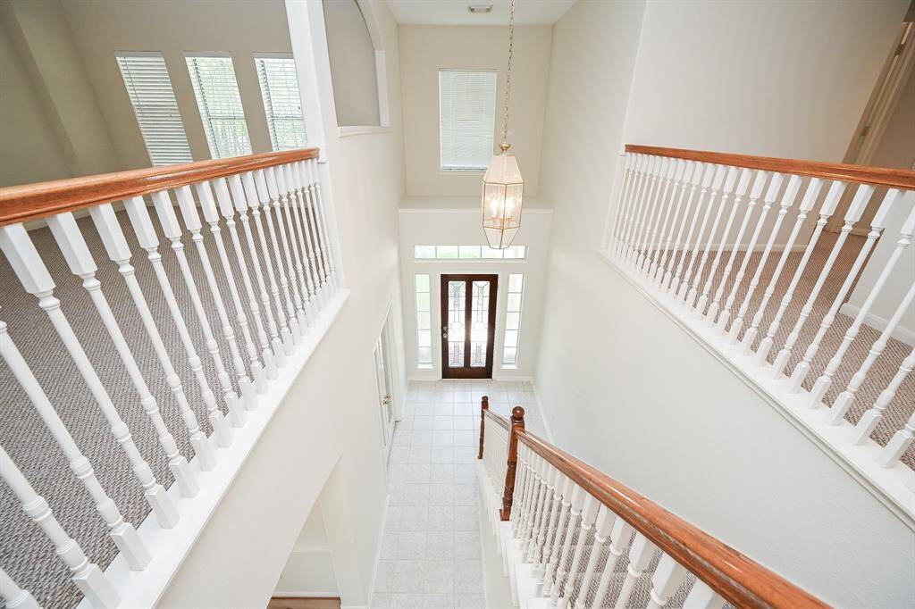 View from the upstairs landing.