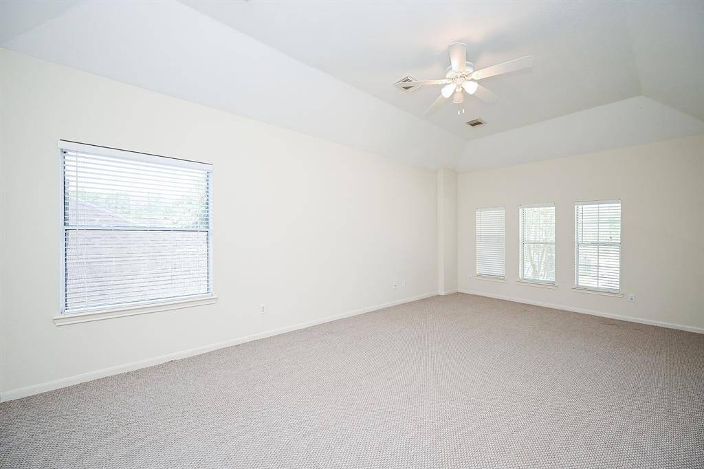One of three bedrooms located upstairs