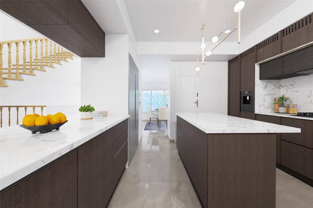 What would you put in this hallway that leads to second living area?