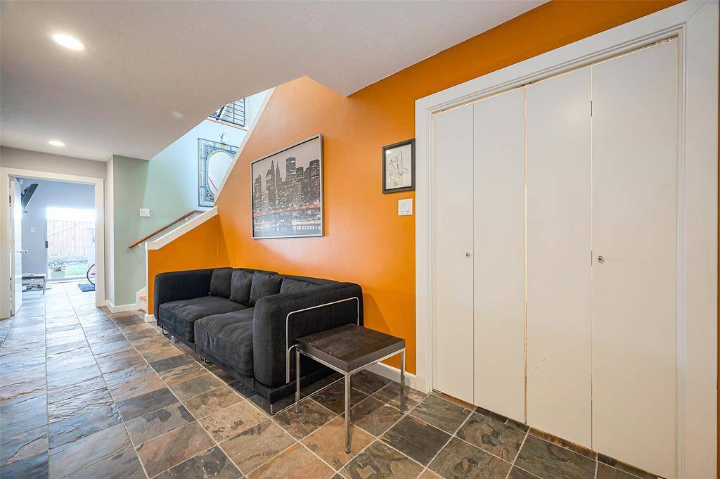 This room has a walk-in closet.