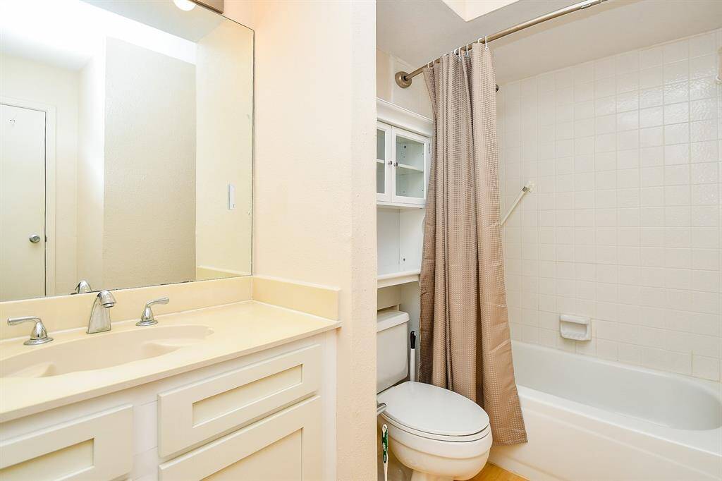 One of two full baths on second floor.