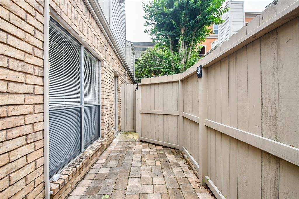 Another view of fully enclosed patio area.