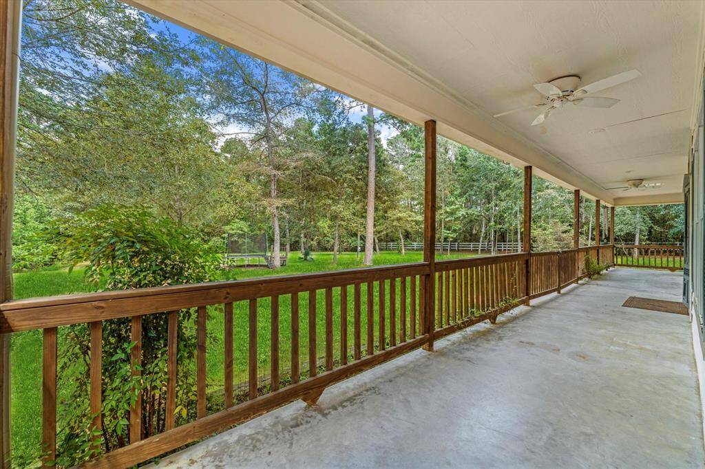 Spacious patio area for outdoor dining and enjoying the picturesque views.