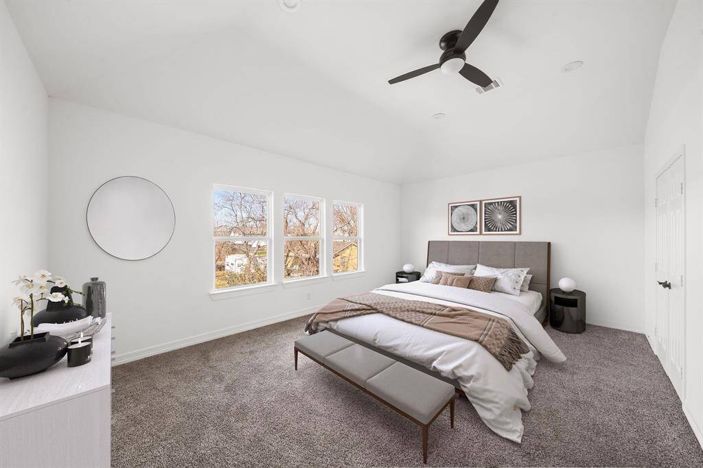 Virtually Staged Primary Bedroom