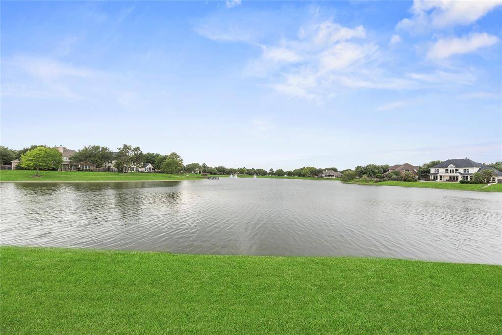 View of the lake.