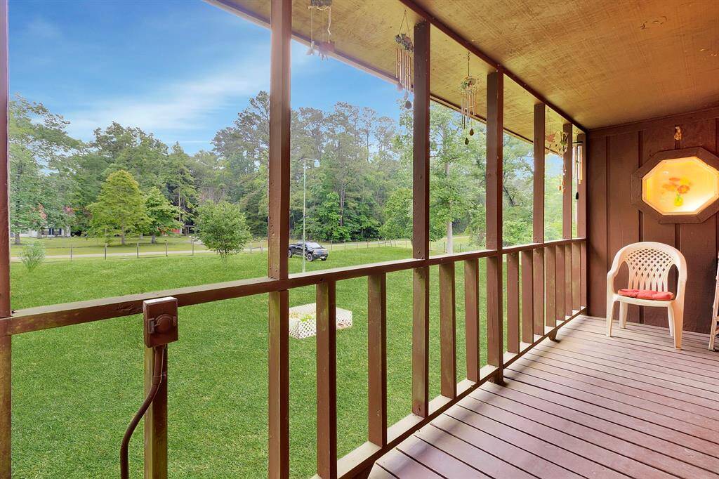 View from upstairs porch.
