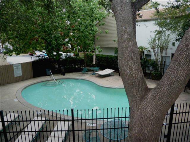 One of the three small pools