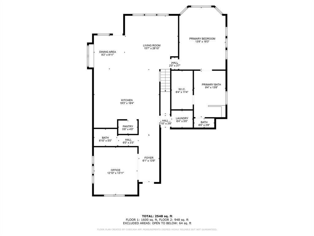 1st floor - Approx Measurements of all rooms; Buyer must measure for accuracy