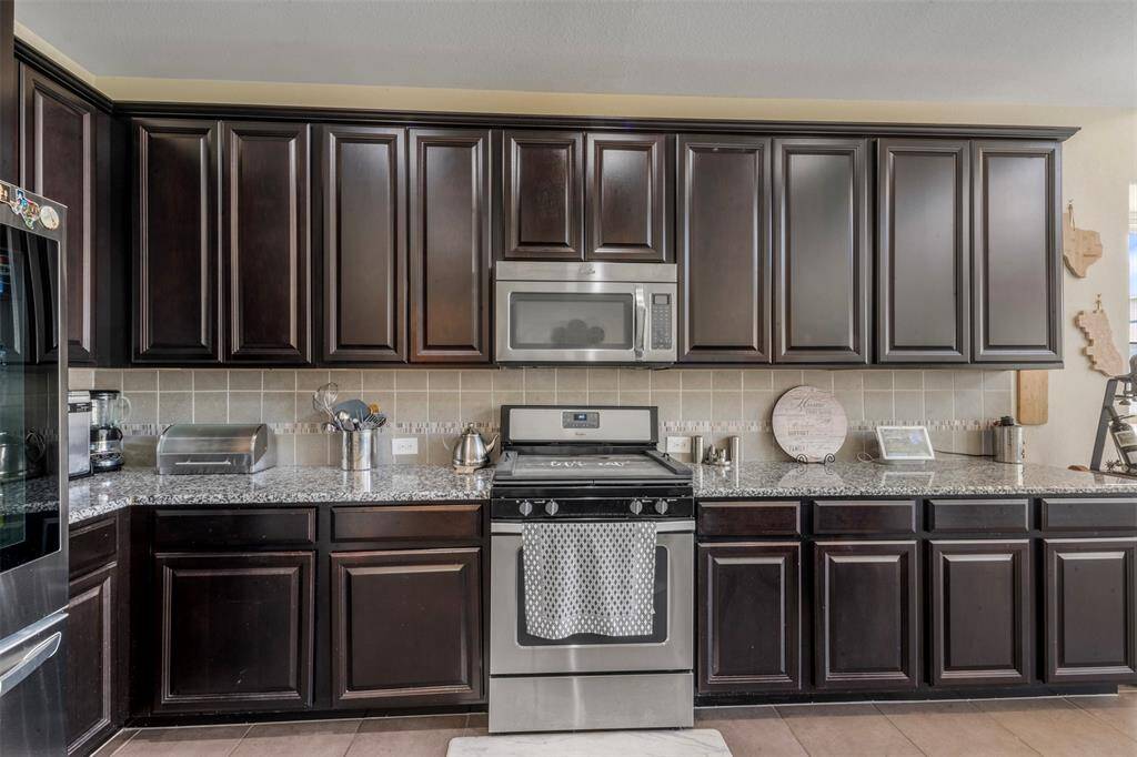 Plenty of cabinets and countertop space.