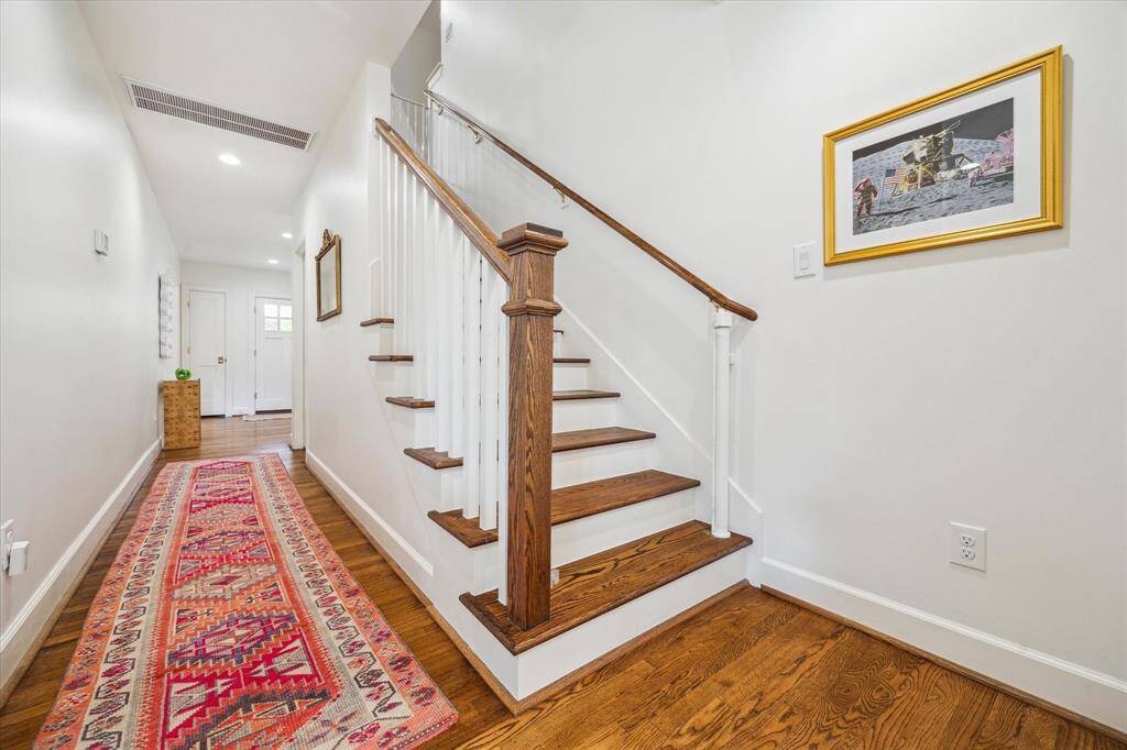 View of the stairs to the second story.