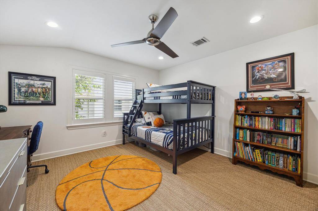 Secondary bedroom 1 with wall to wall seagrass