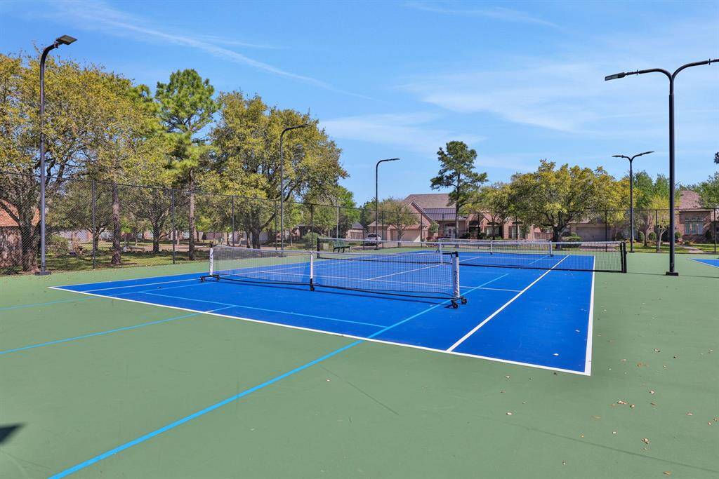 Community tennis courts