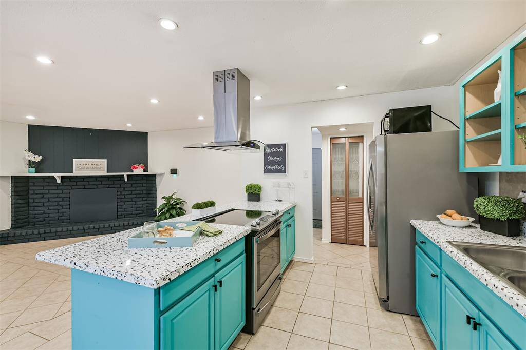 Kitchen & living open and spacious for entertaining
