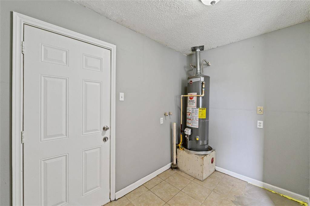 Bring your washer and dryer and you're all set in this space to manage all the laundry.