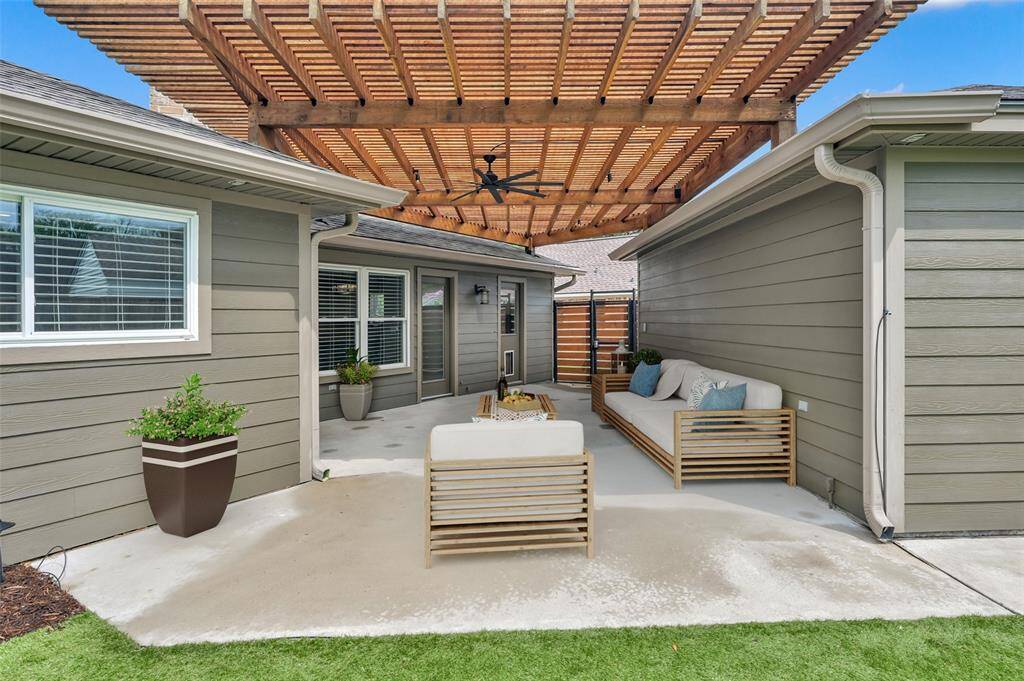 Outdoor living space is an entertainers dream! *photo is virtually staged.