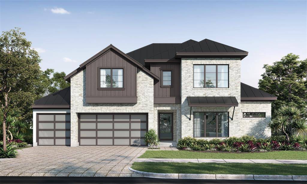 Exquisite new transitional custom build by award winning Matt Powers Custom Homes located in the exclusive private gated community of Carlton Woods Creekside. Photo rendering.