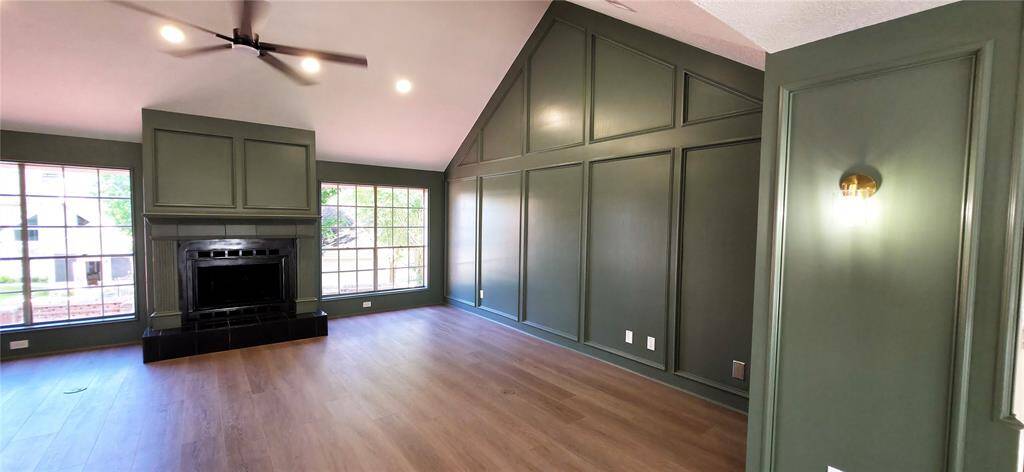 Another view of the library/media room