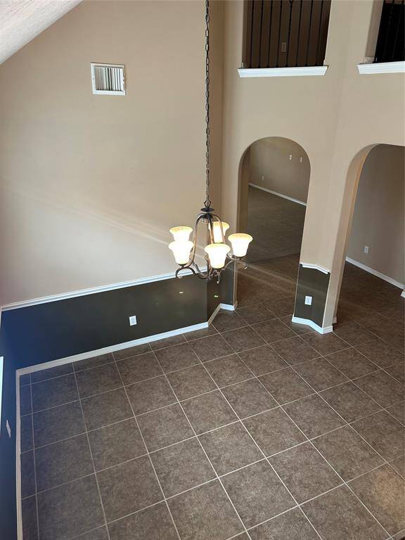 View of the Formal dining area from the stairs