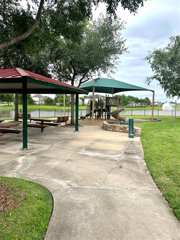 Enjoy a picnic in the covered pavilion area next to the playground!
