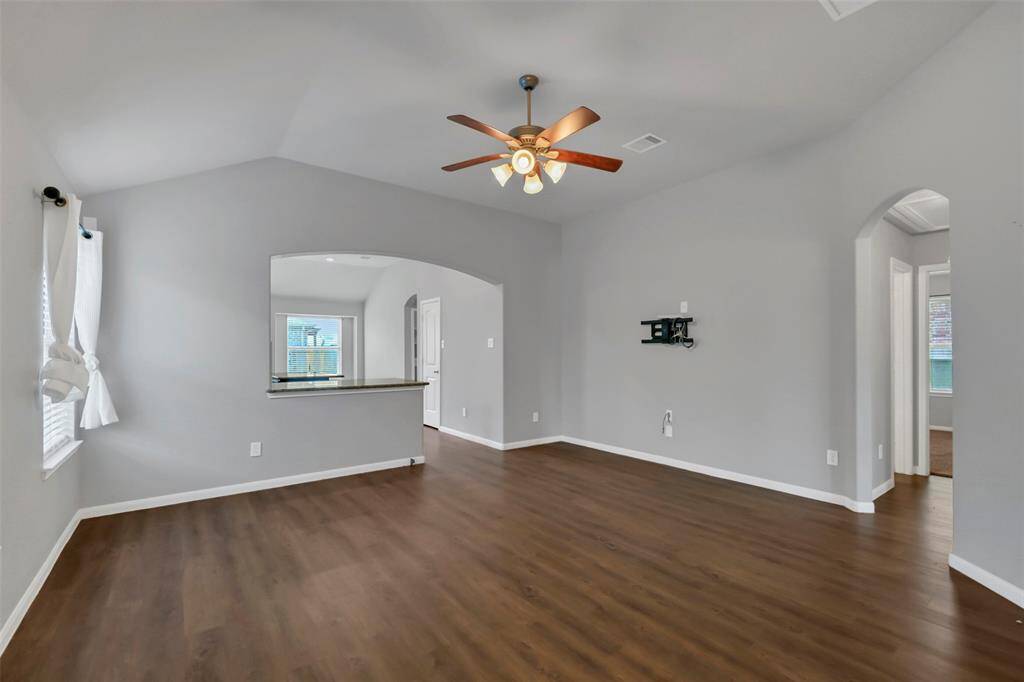 Luxury vinyl plank flooring is found in all areas with exception of the bedrooms.