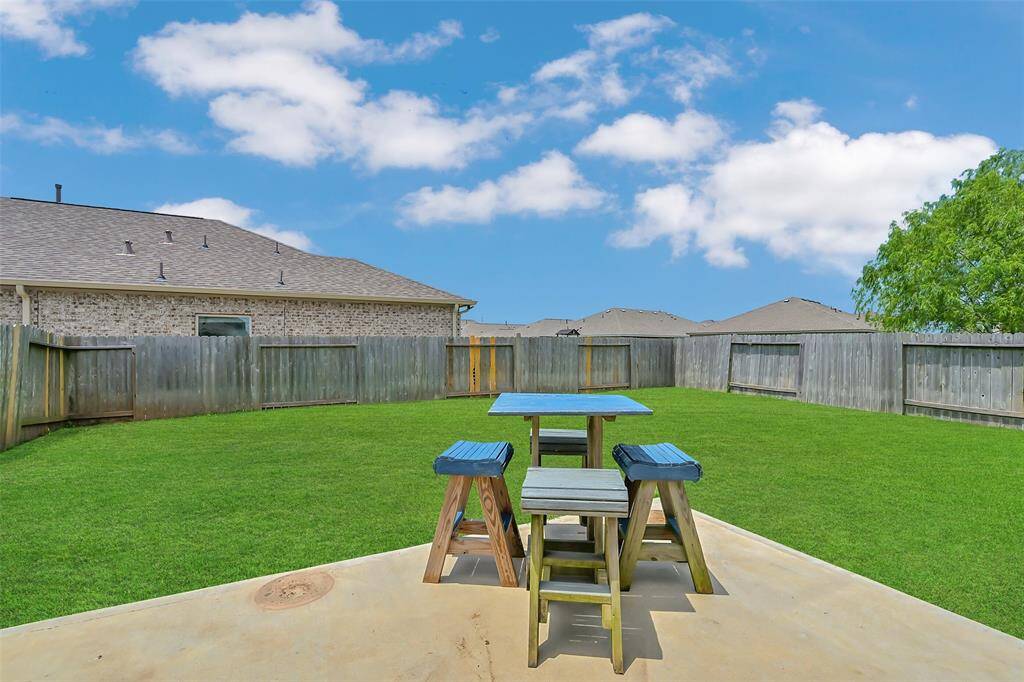 The layout of this yard affords more privacy.