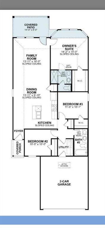 Floor Plan for this One Story Room.