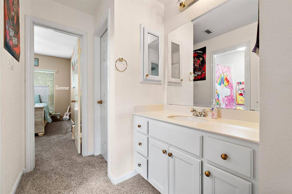 Jack and Jill upstairs bathroom.