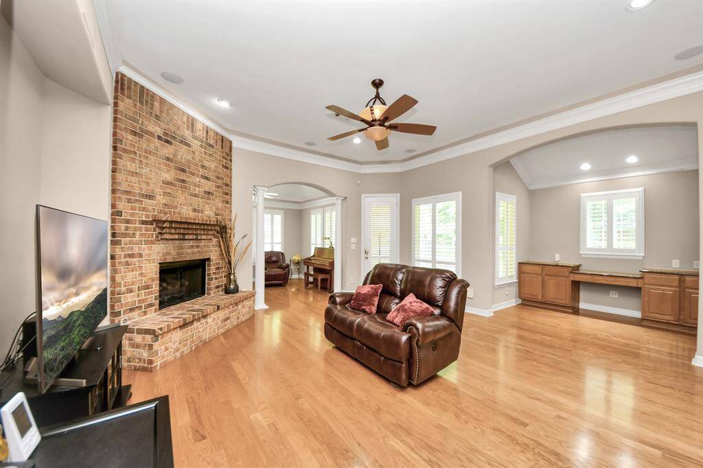 This floor plan offers an extra built in desk area (Office #2) and a flex area (sunroom, reading area, gym, kids' playroom) before entering the primary bedroom.