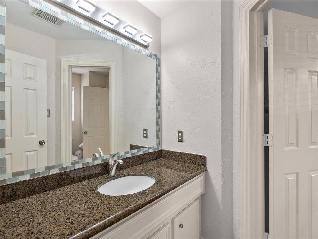 Another secondary bathroom upstairs.