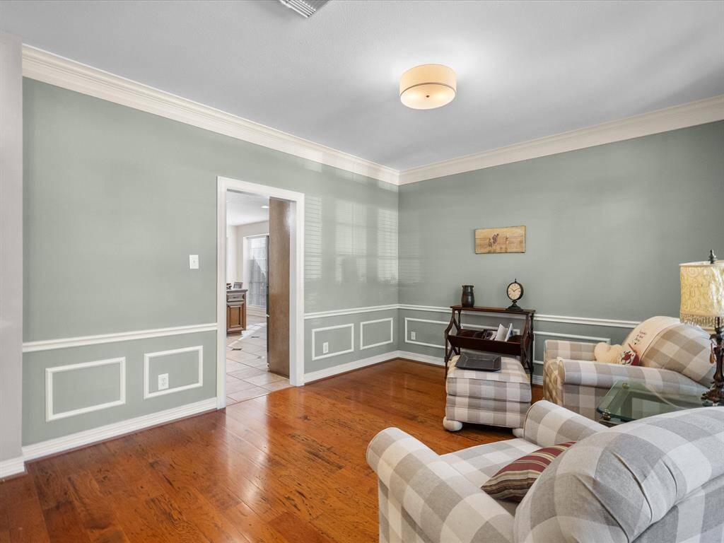 The living room/dining room.