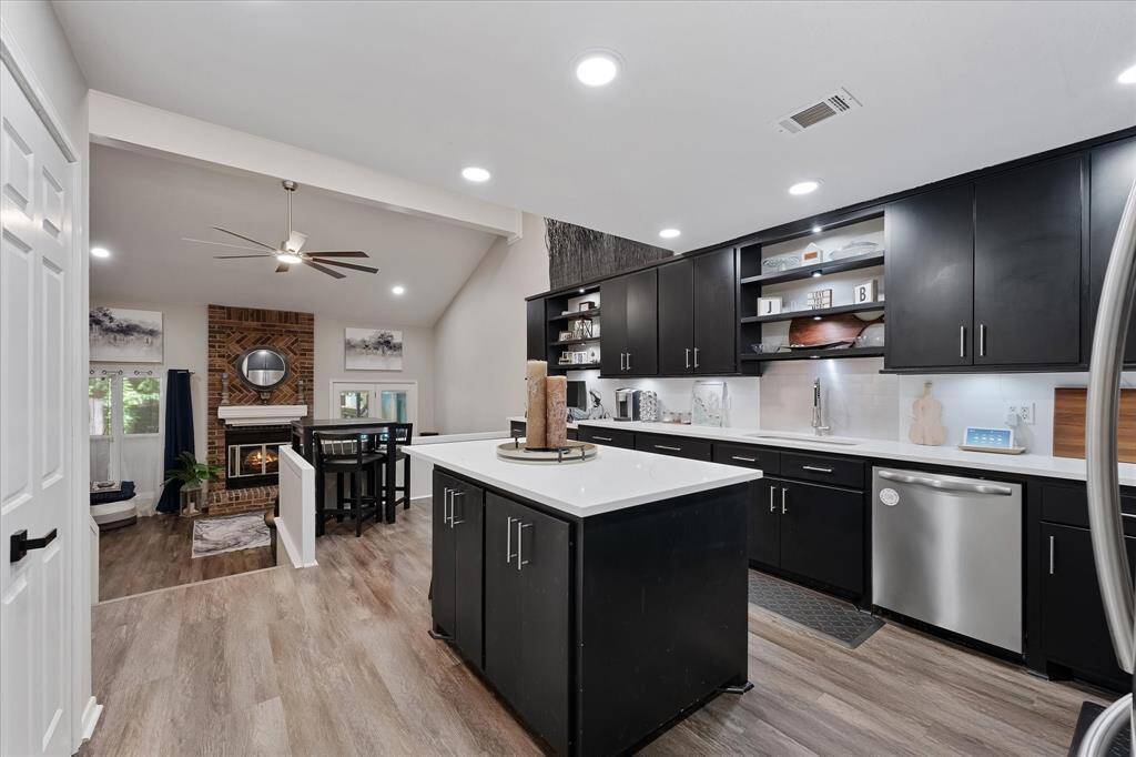 Beautiful Kitchen to living room