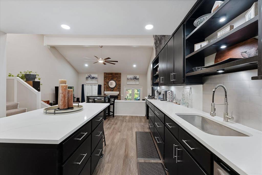 Beautiful solid stone counters.