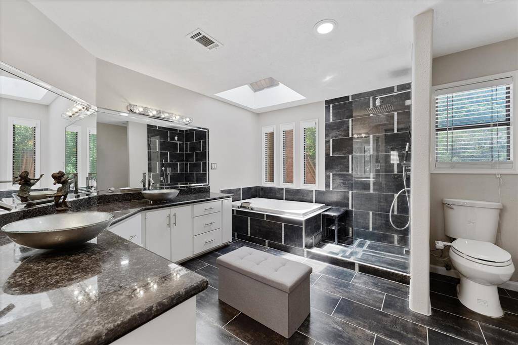 Large walk in shower