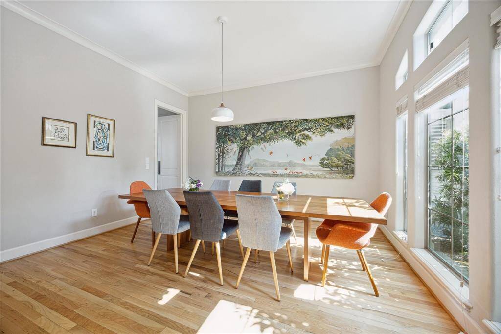 You and your guests will enjoy the finest of meals and celebrations in this refined dining room