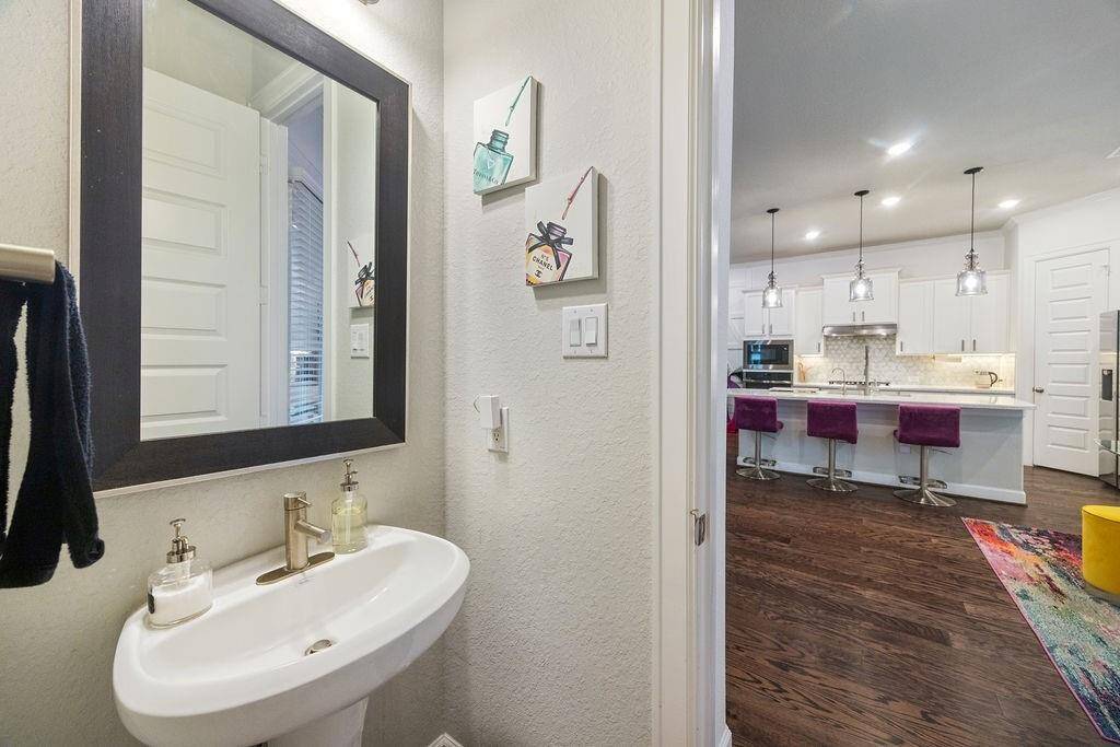 Second floor powder room