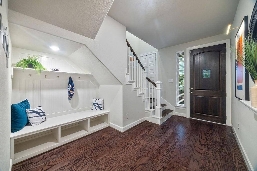Entryway with mudroom