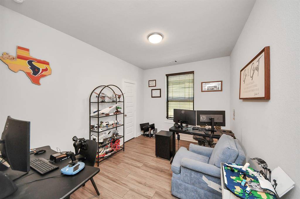 Large Office with Closet. Could be used as fourth bedroom.