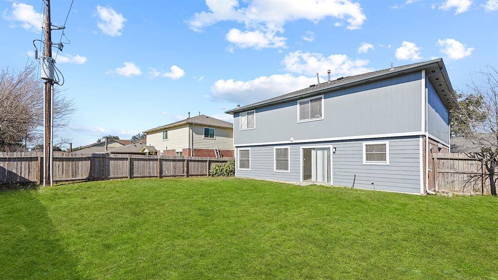 Large backyard is the perfect canvas to create your backyard oasis.
