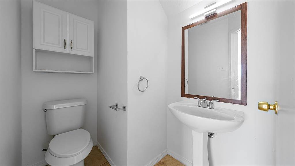 Powder room on the 1st floor is perfect for guests!