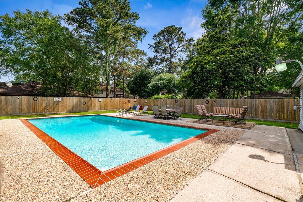 This backyard is built for enjoyment with a large private pool and plenty of space to spread out. Whether you're lounging in the sun or hosting guests.